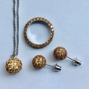 Monet Champagne CZ set
